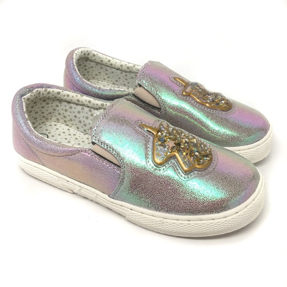 Cat & Jack Other - Cat & Jack Roana Iridescent Unicorn SlipOn Sneaker